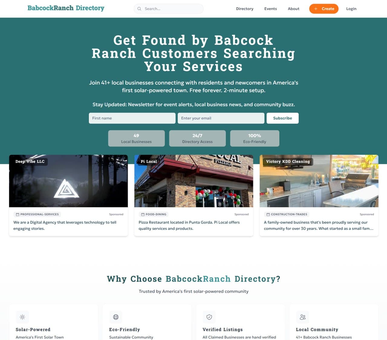 Babcock Ranch Directory — Local Business Discovery Platform